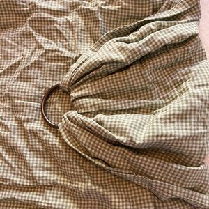 Hope&plum Green Gingham Ring Sling